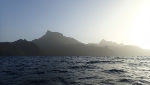 Farvel til Cap Verde! Det er tåget pga. sand fra sahara